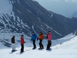 Fabulous spring skiing in Ischgl two years ago. This year, those brown patches are white