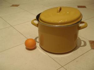 My wine pan. Orange shows size